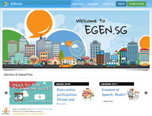 Tablet Screenshot of egen.sg